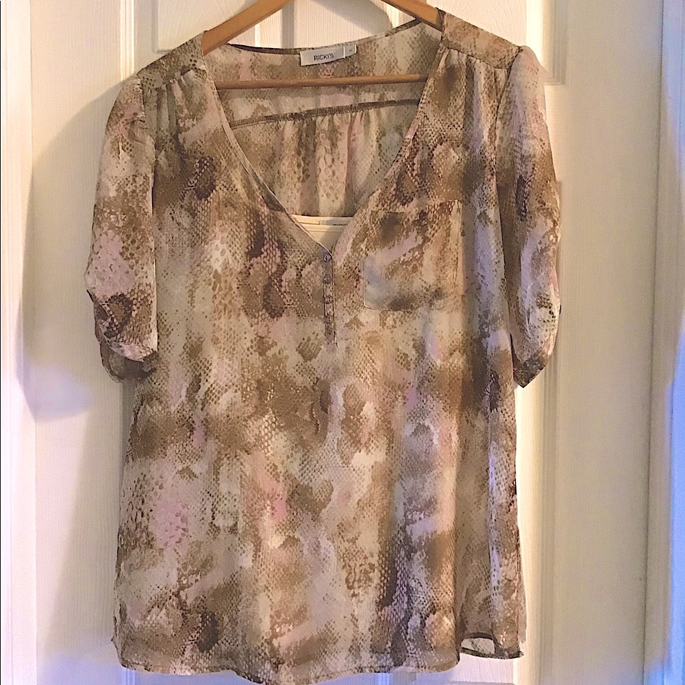 Snake Print Top